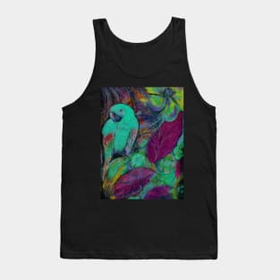 TROPICAL PARROT DECO POSTER MACAW ART PRINT Tank Top